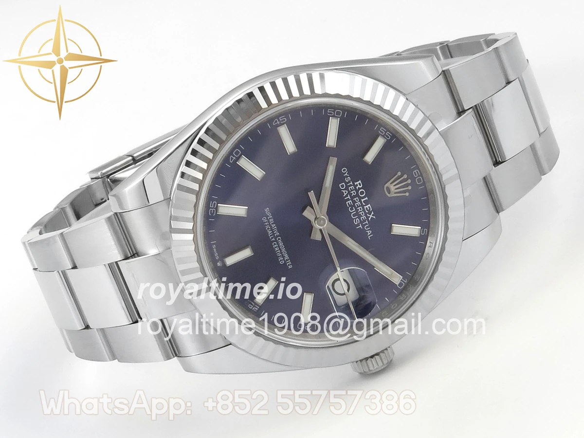 Rolex DateJust 41mm 126334 ARF Blue Stick Dial on Oyster Bracelet DD3235 - Image 7