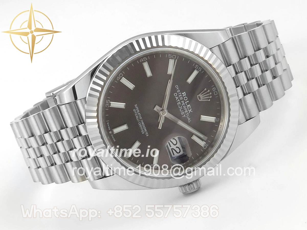 Rolex DateJust 41mm 126334 ARF Gray Stick Dial on Jubilee Bracelet DD3235 - Image 7