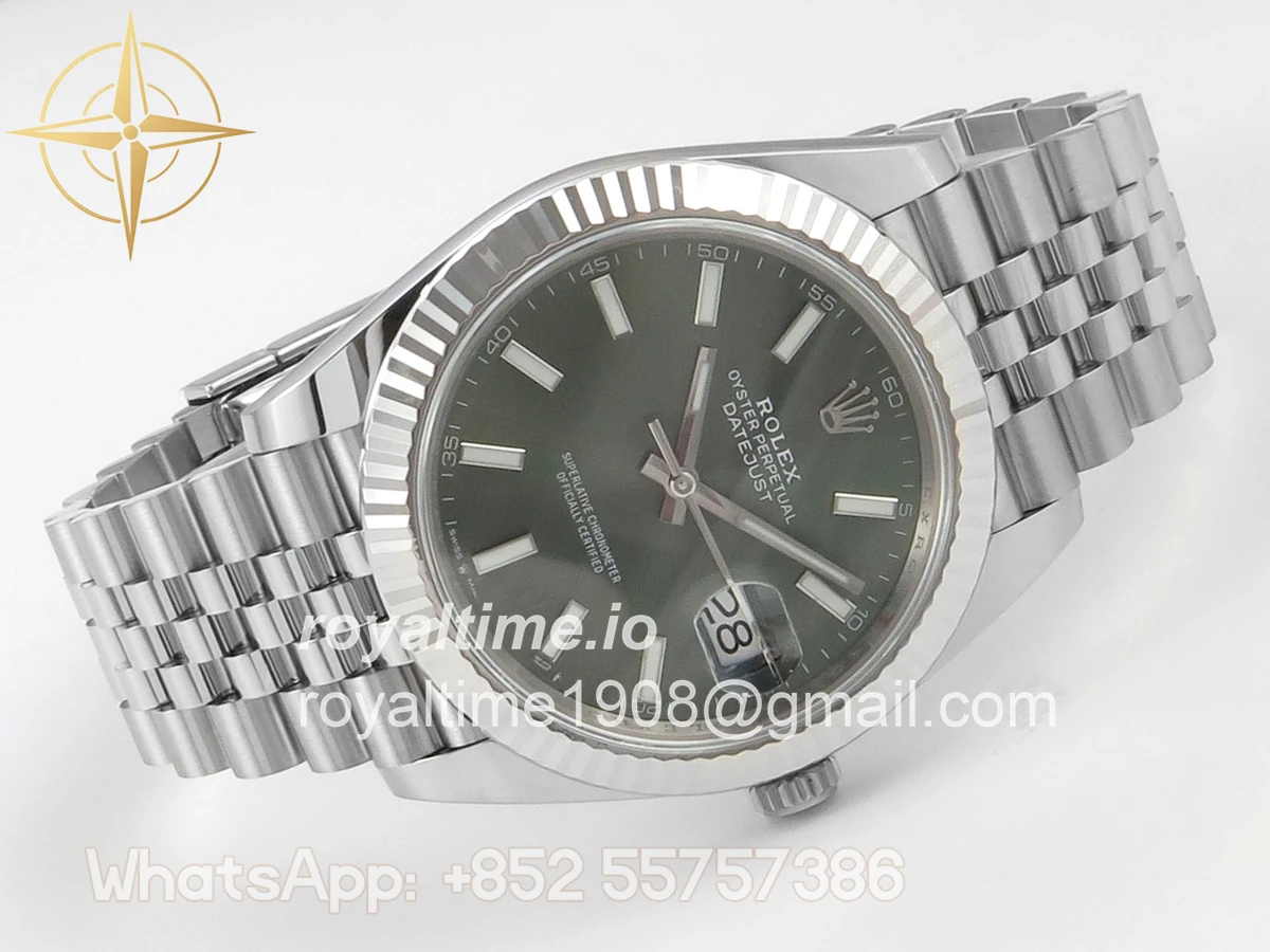 Rolex DateJust 41mm 126334 ARF Green Stick Dial on Jubilee Bracelet DD3235 - Image 7