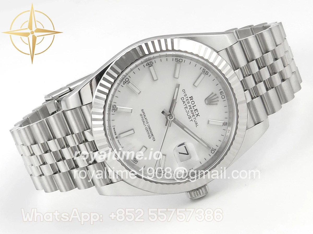 Rolex DateJust 41mm 126334 ARF White Stick Dial on Jubilee Bracelet DD3235 - Image 7