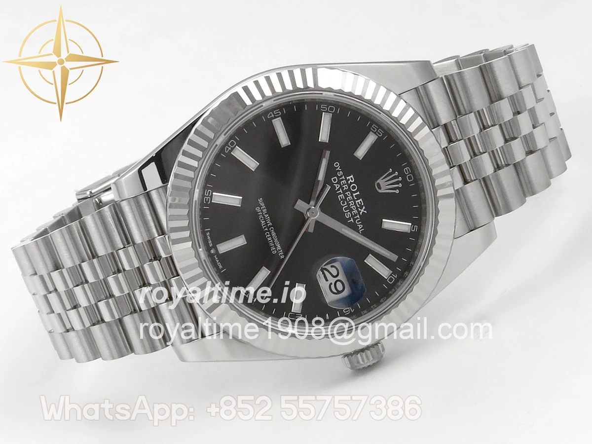 Rolex DateJust 41 126334 SCF 904L Steel Black Stick Dial on Jubilee Bracelet A3235 - Image 7