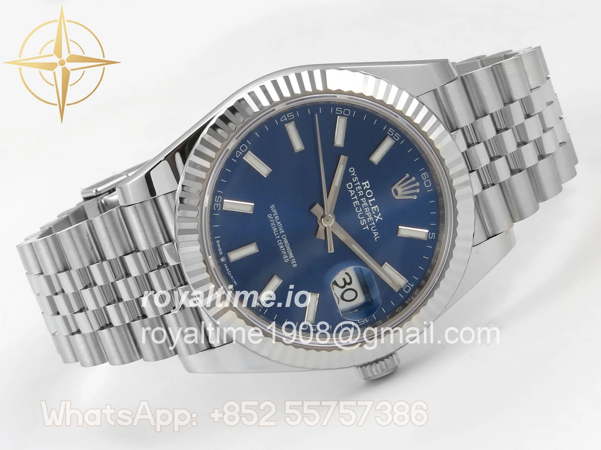 Rolex DateJust 41 126334 SCF 904L Steel Blue Stick Dial on Jubilee Bracelet A3235 - Image 7