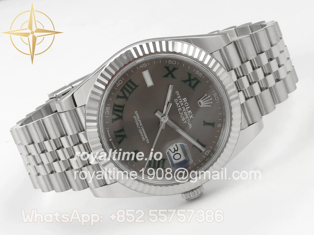 Rolex DateJust 41 126334 SCF 904L Steel Gray Roman Dial on Jubilee Bracelet A3235 - Image 7