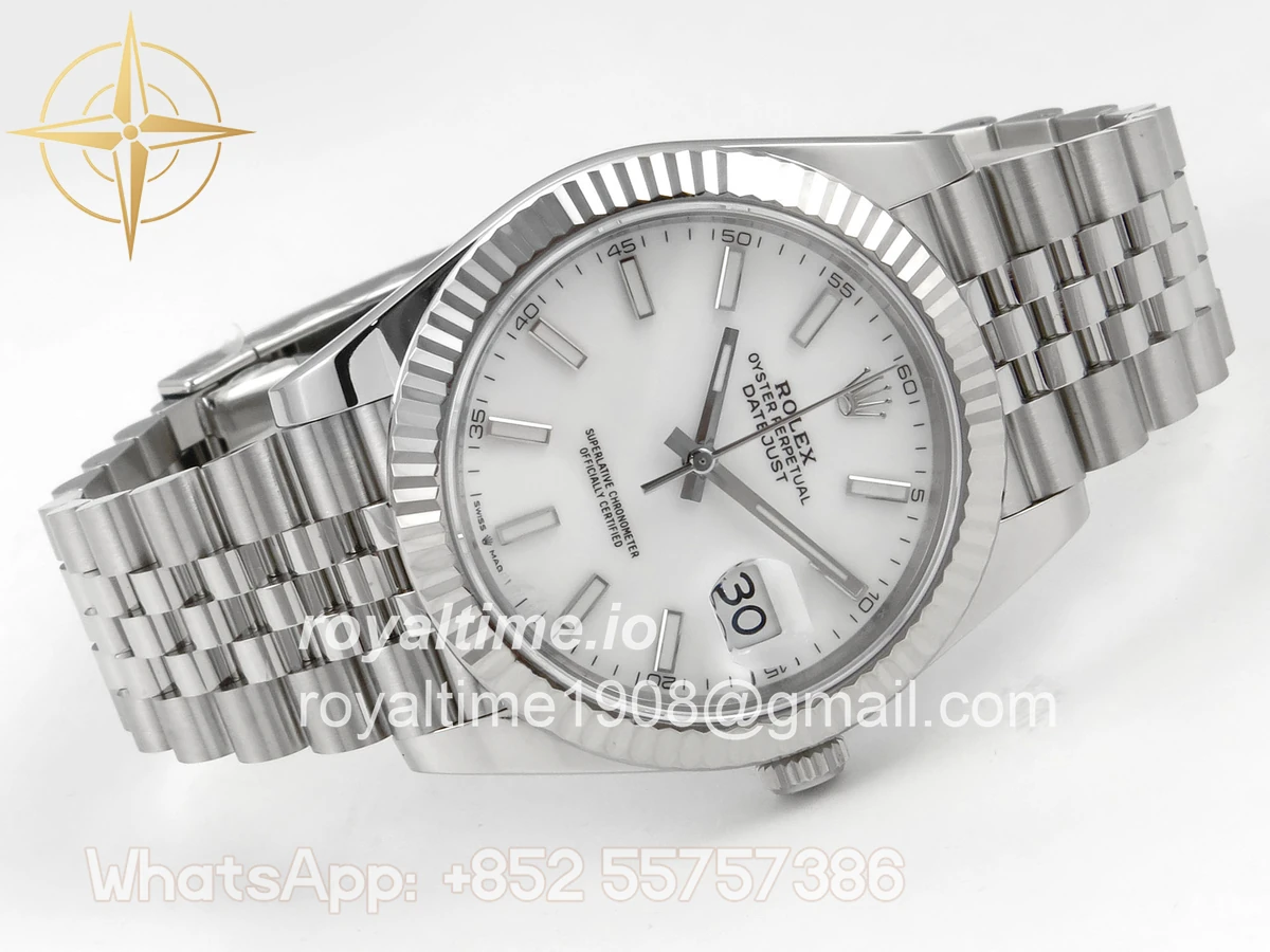 Rolex DateJust 41 126334 SCF 904L Steel White Stick Dial on Jubilee Bracelet A3235 - Image 7