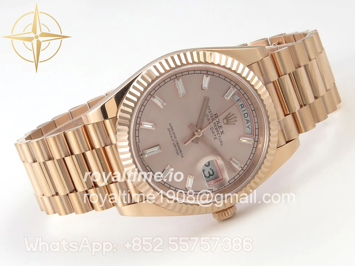 Rolex DayDate 40 228235 ARF RG Crystal Dial on President Bracelet VR3255 - Image 7