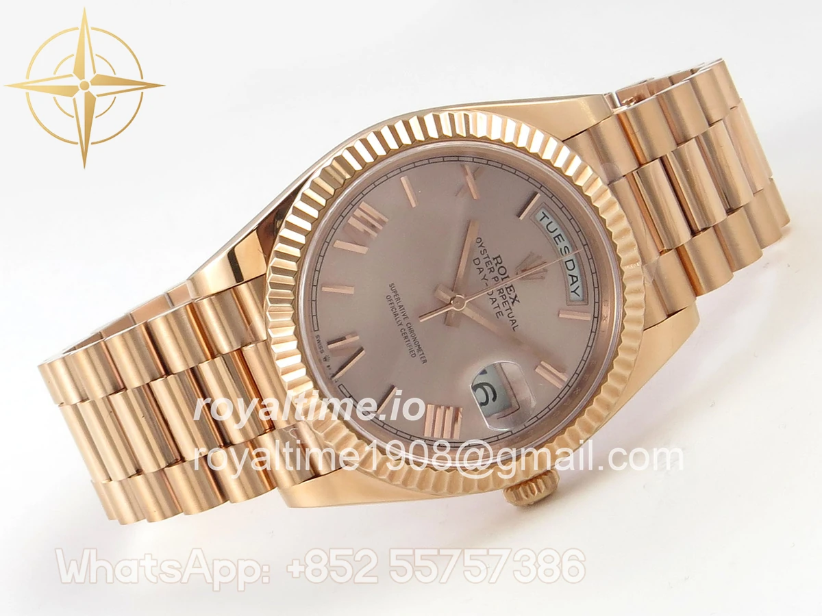 Rolex DayDate 40 228235 ARF RG Roman Dial on President Bracelet VR3255 - Image 7