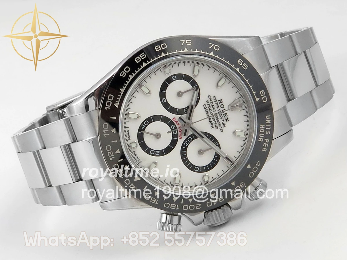 Rolex Daytona 116500 UFO White Dial on Bracelet UF4130 (Free Sprung) - Image 7