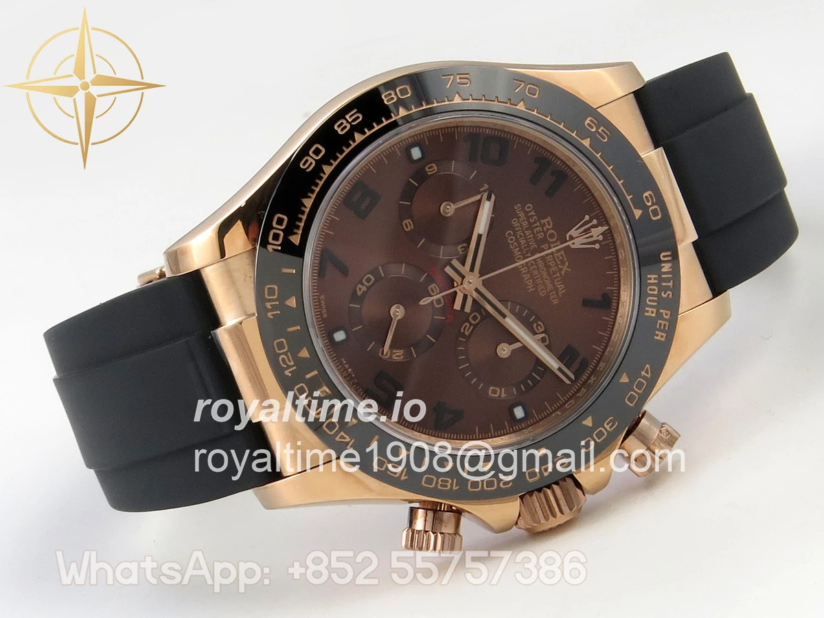 Rolex Daytona 116515 QF Brown Dial on Oysterflex Strap SA4130 V11 (Gain Weight) 160g - Image 7