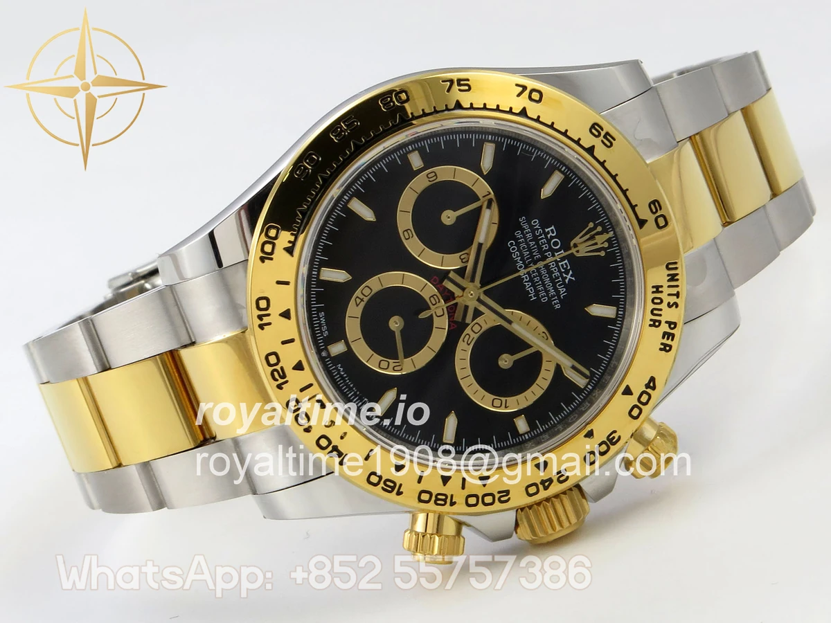 Rolex Daytona 126503 SS/YG UFO Black Dial on SS/YG Bracelet UF4131 (Free Sprung) - Image 7
