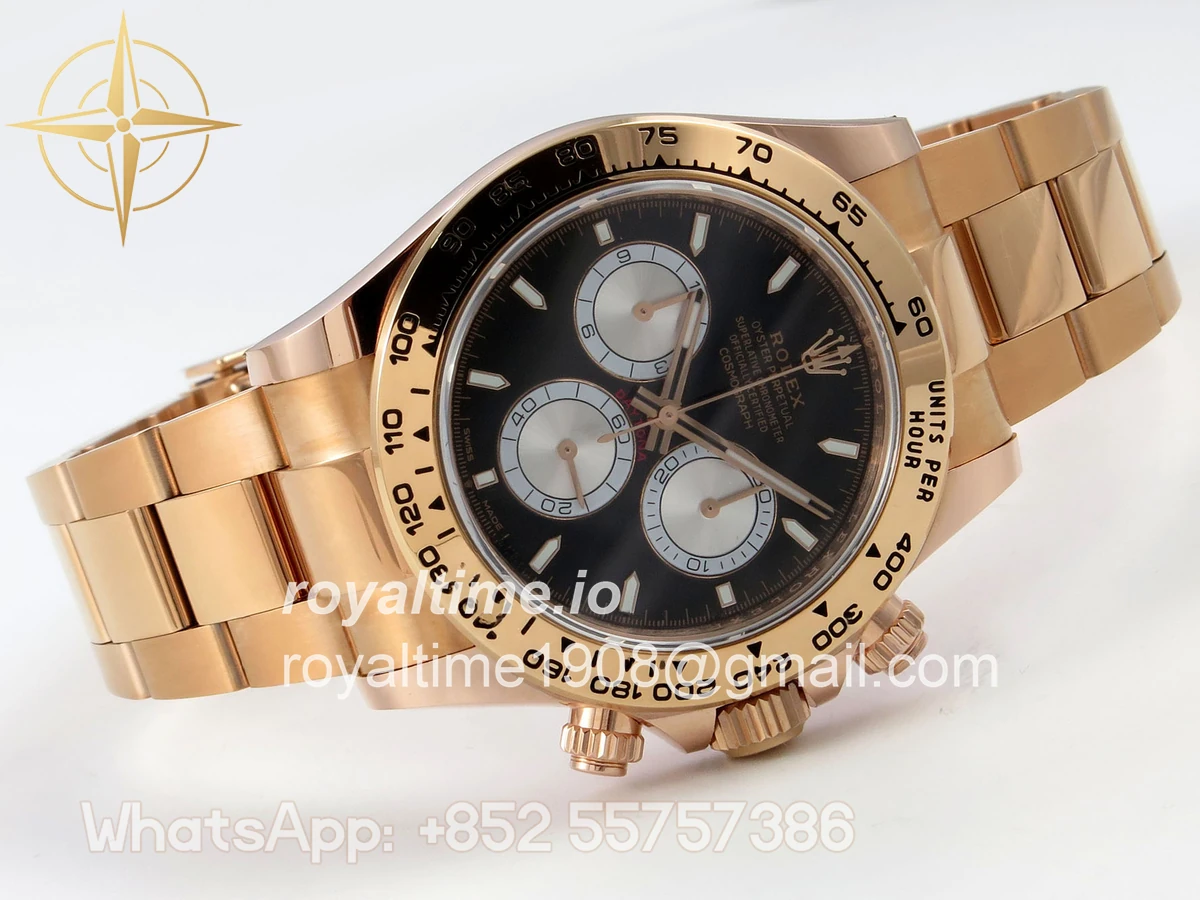Rolex Daytona 126505 BTF Black/Silver Stick Dial on RG Braclet DD4131 (Weighted) 220g - Image 7
