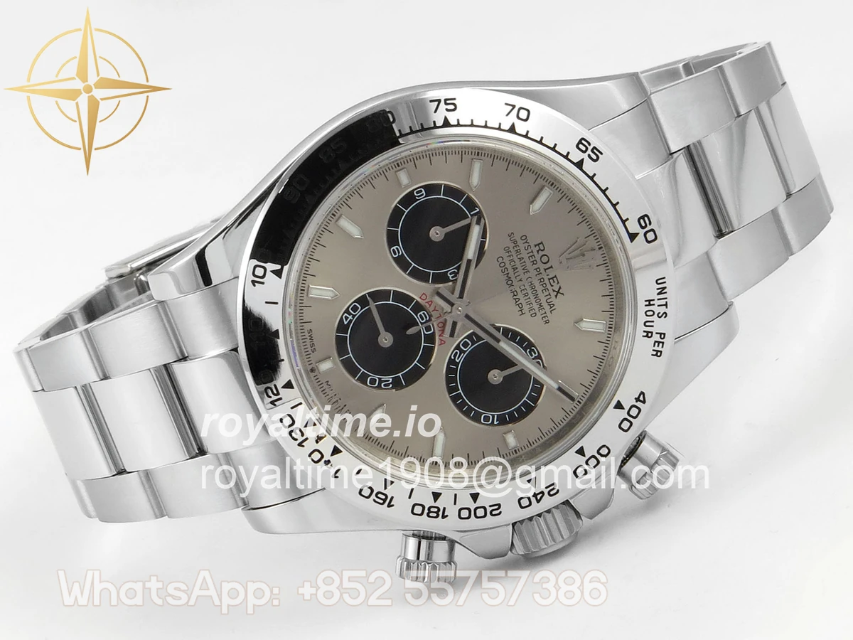 Rolex Daytona 126509 904L SS UFO Silver Dial Black Subdial On 904L SS Bracelet UF4131 (Free Sprung) - Image 7