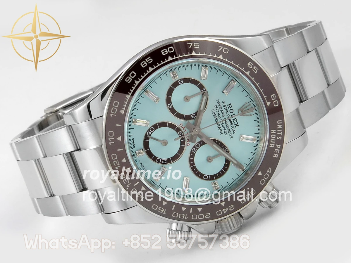 Rolex Daytona 126506 UFO Ice Blue Crystal Dial on Bracelet UF4131 (Free Sprung) - Image 7