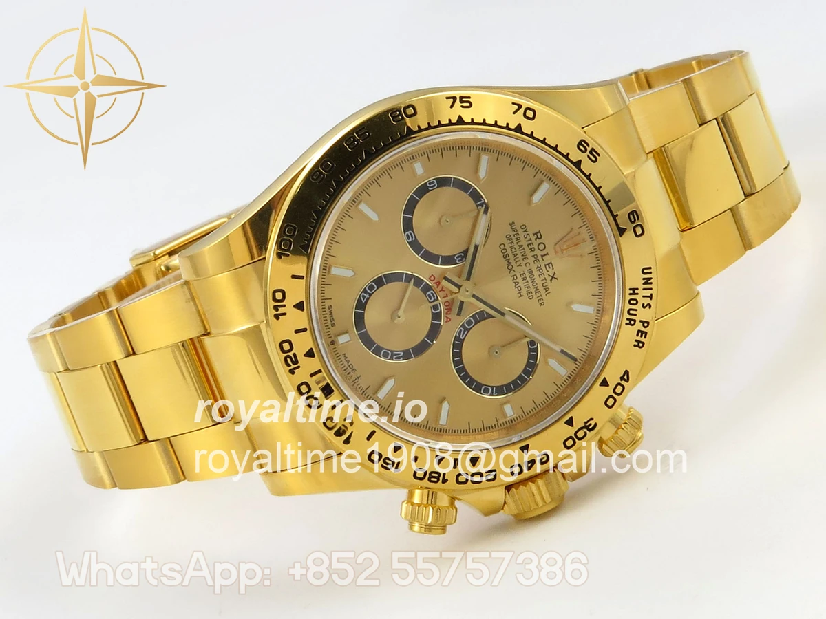 Rolex Daytona 126508 BTF YG Dial on YG Braclet DD4131 (Weighted) 220g - Image 7