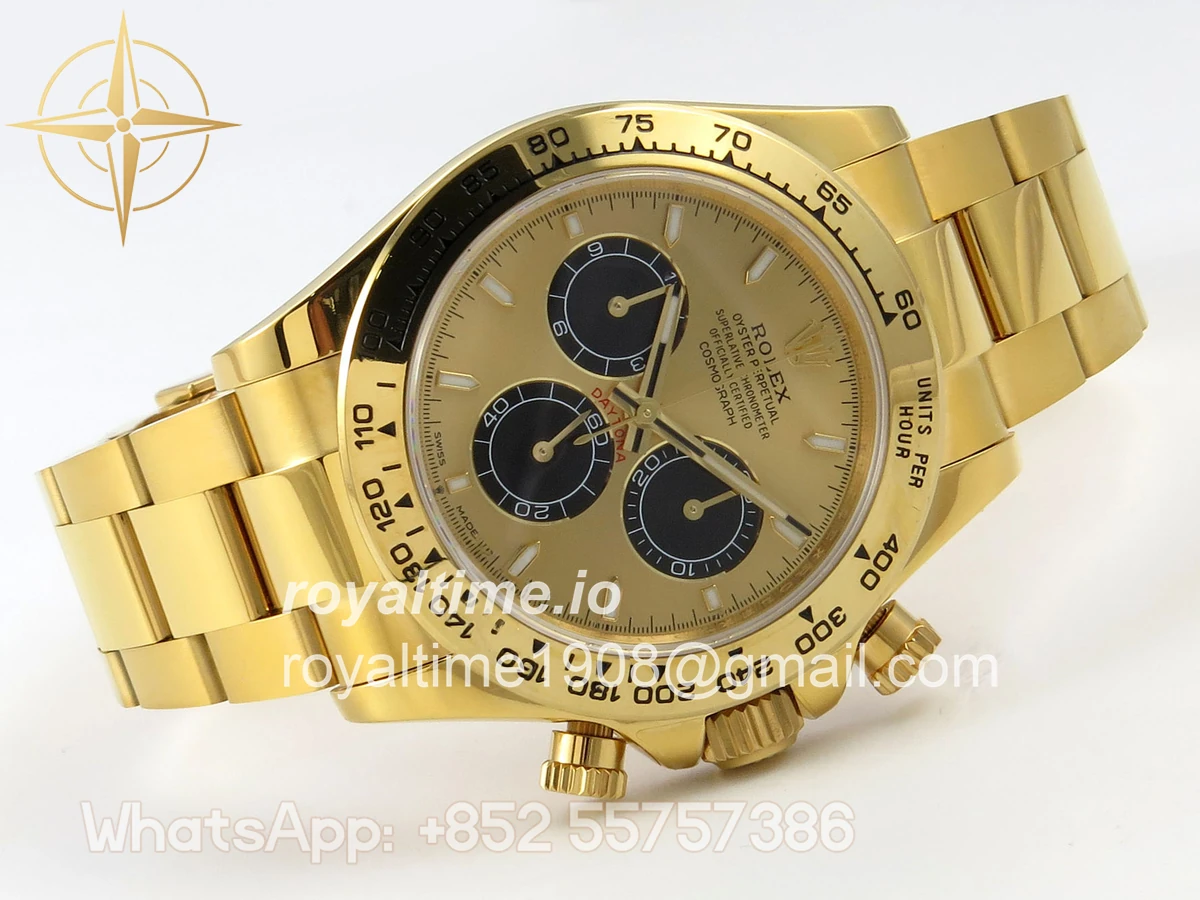 Rolex Daytona 126508 YG UFO YG/Black Dial on YG Bracelet UF4131 (Free Sprung) - Image 7