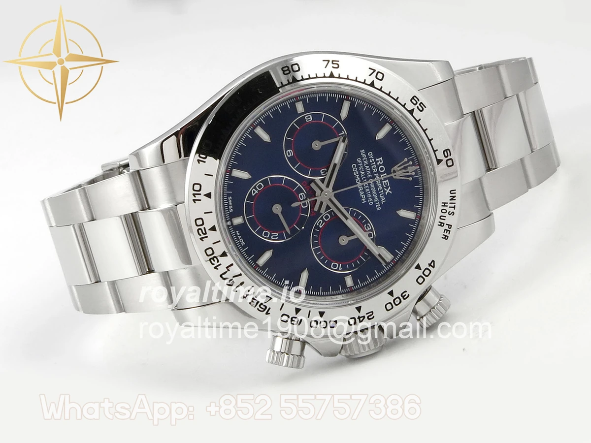 Rolex Daytona 126509 904L SS UFO Blue Dial Stick Marker On 904L SS Bracelet UF4131 (Free Sprung) - Image 7
