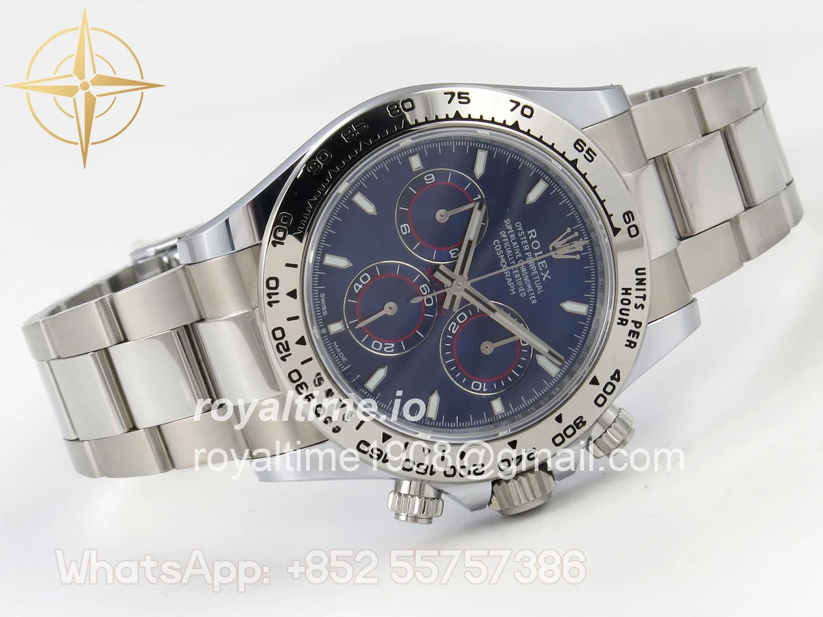 Rolex Daytona 126509 BTF Blue Dial on SS Braclet DD4131 (Weighted) 220g - Image 7