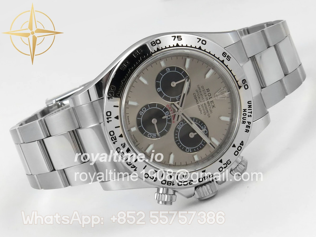 Rolex Daytona 126509 BTF Gray/Black Dial on SS Braclet DD4131 (Weighted) 220g - Image 7