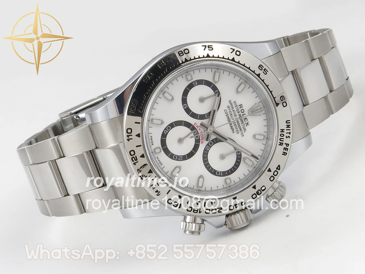 Rolex Daytona 126509 BTF White Dial on SS Braclet DD4131 (Weighted) 220g - Image 7