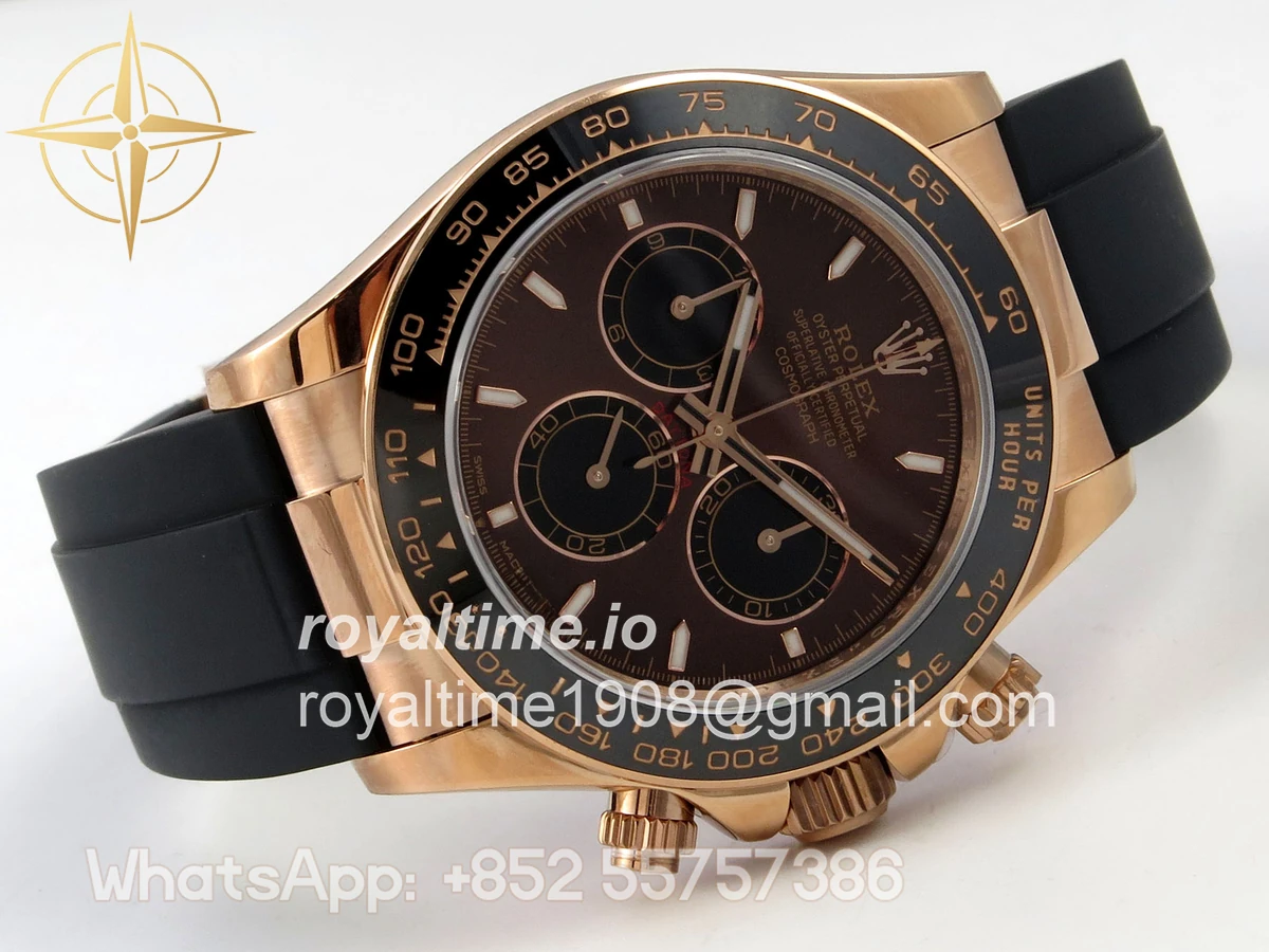 Rolex Daytona 126515 QF Brown Dial on Oysterflex Strap JH4131 V18 (Free Sprung) Weighted 157g - Image 7