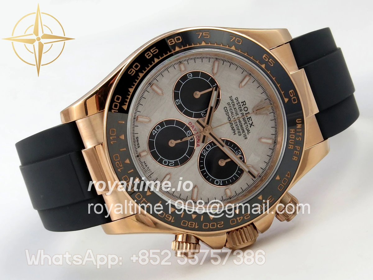Rolex Daytona 126515 QF Meteorite Dial on Oysterflex Strap JH4131 V18 (Free Sprung) Weighted 157g - Image 7