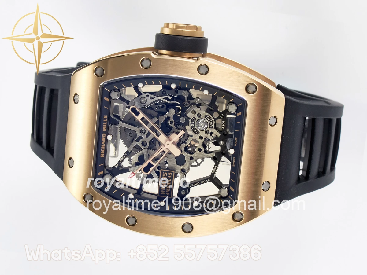 Richard Mille RM035-02 RG SONIC Skeleton Dial on Black Rubber Strap RMUL1 - Image 7