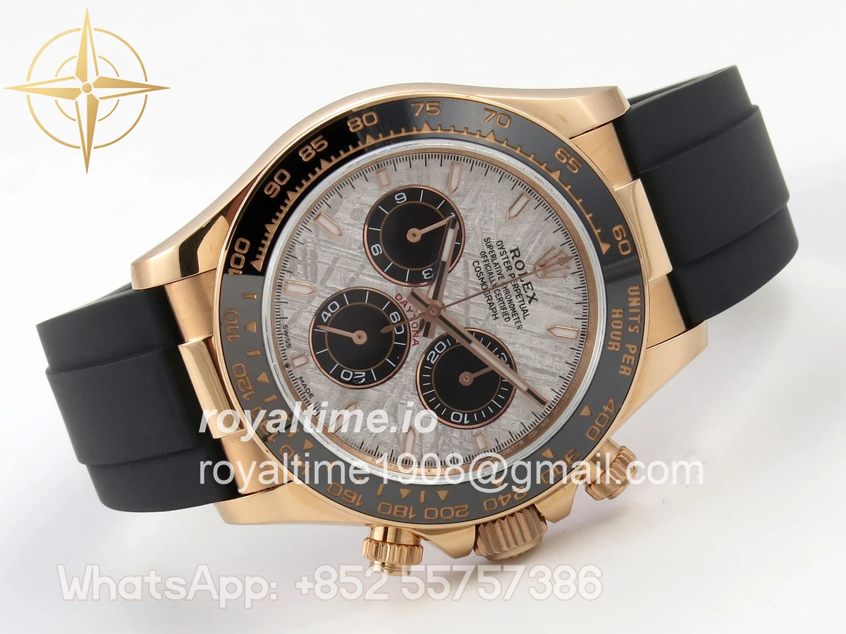 Rolex Daytona 126515 RG 3CF Meteorite Dial on Oysterflex Strap DD4131 (Gain Weight) - Image 7