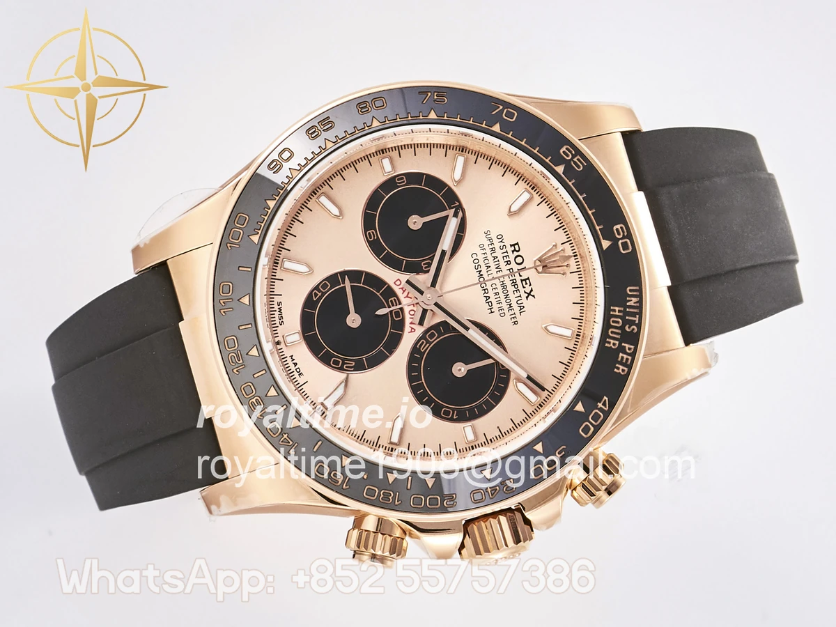Rolex Daytona 126515 TMF RG/Black Dial on Oysterflex Strap DD4131 - Image 7