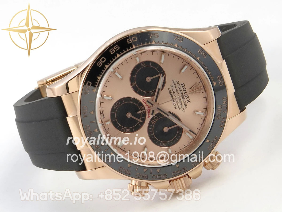 Rolex Daytona 126515 TMF RG/Black Dial on Oysterflex Strap DD4131(162g) - Image 7