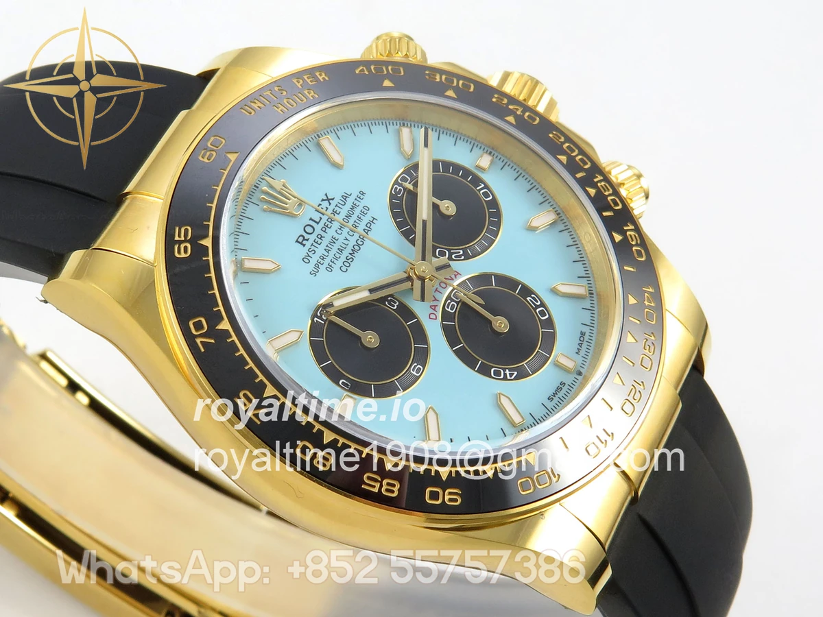 Rolex Daytona 126518 ARF Tiffany Blue Dial on Oysterflex Strap DD4131 V2 (Weighted) - Image 6