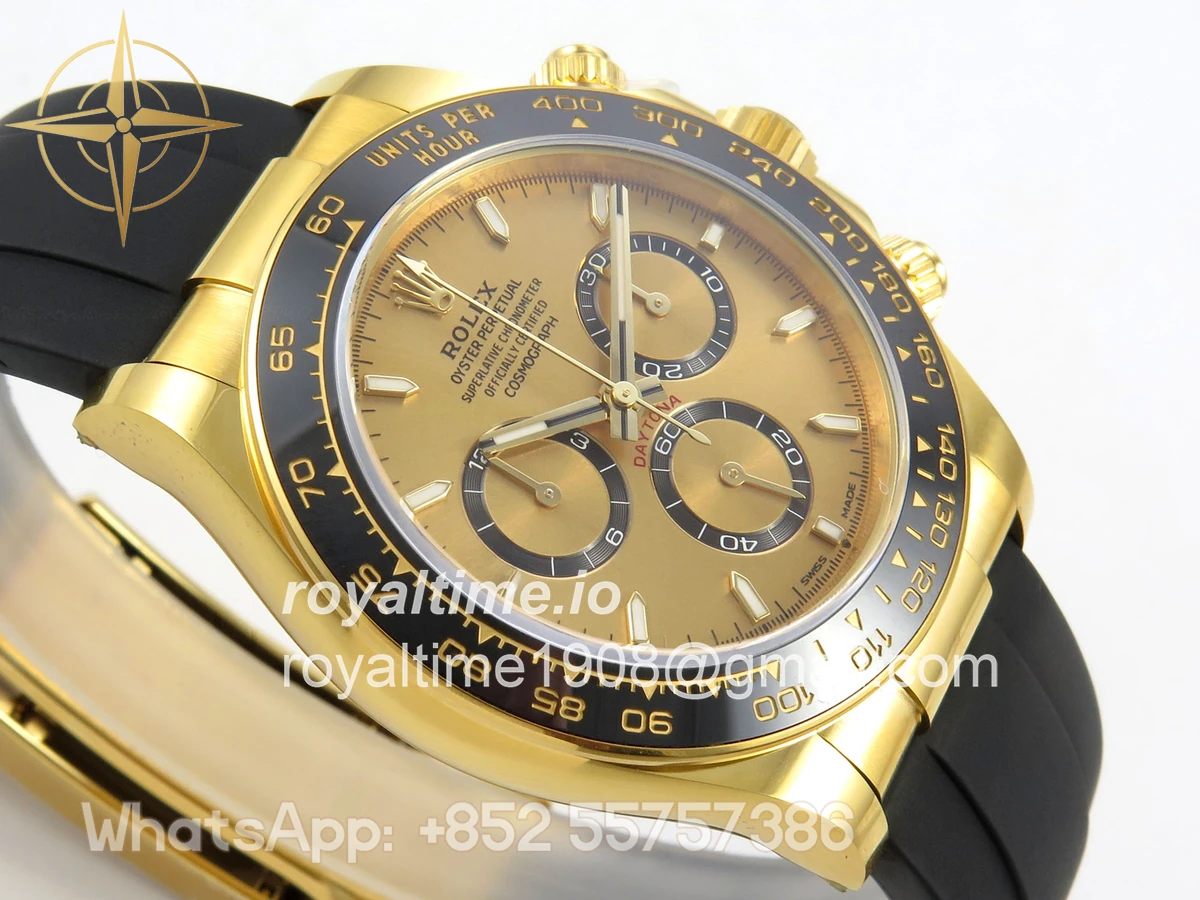 Rolex Daytona 126518 ARF YG Dial on Oysterflex Strap DD4131 V2 (Weighted) - Image 7
