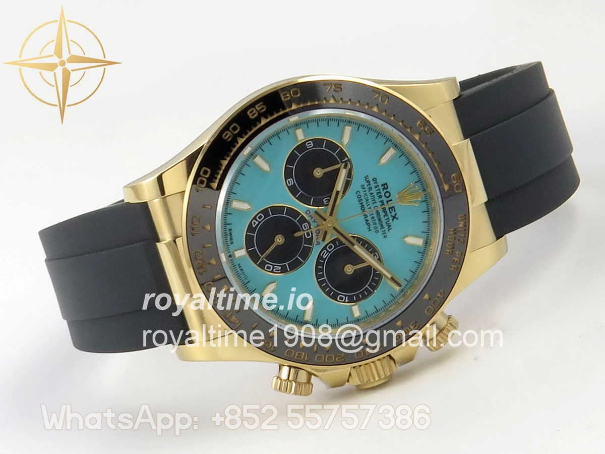 Rolex Daytona 126518 AVF Tiffany Blue Dial on Oysterflex Strap DD4131 (Mod) - Image 7