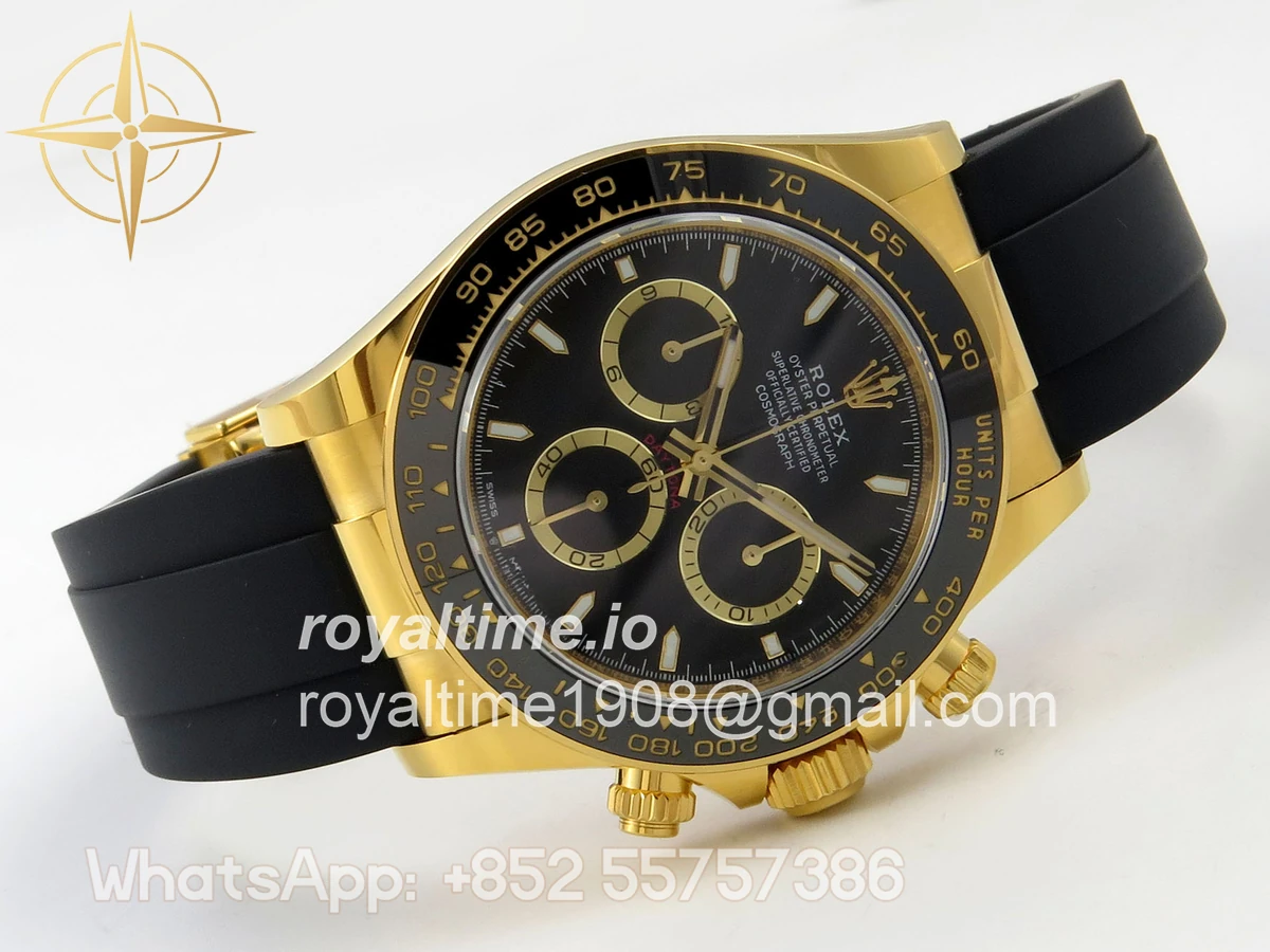 Rolex Daytona 126518 BTF Black Dial on Oysterflex Strap DD4131 (Weighted) 162g - Image 7