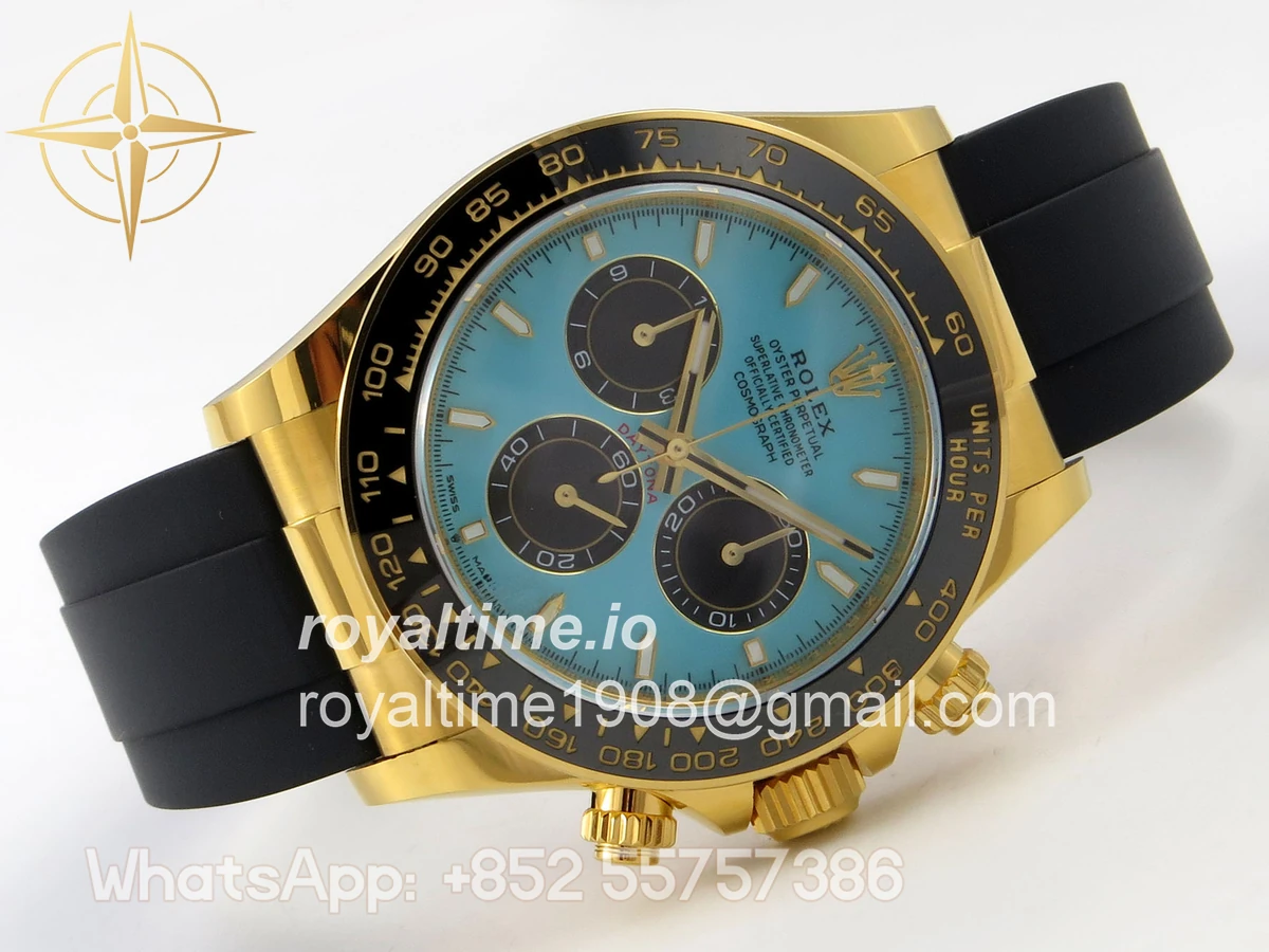Rolex Daytona 126518 BTF Tiffany Dial on Oysterflex Strap DD4131 (Weighted) 162g - Image 7