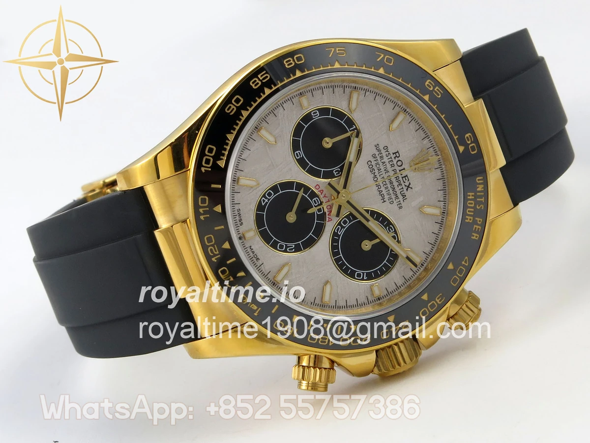 Rolex Daytona 126518 QF Meteorite Dial on Oysterflex Strap JH4131 V18 (Free Sprung) Weighted 157g - Image 7