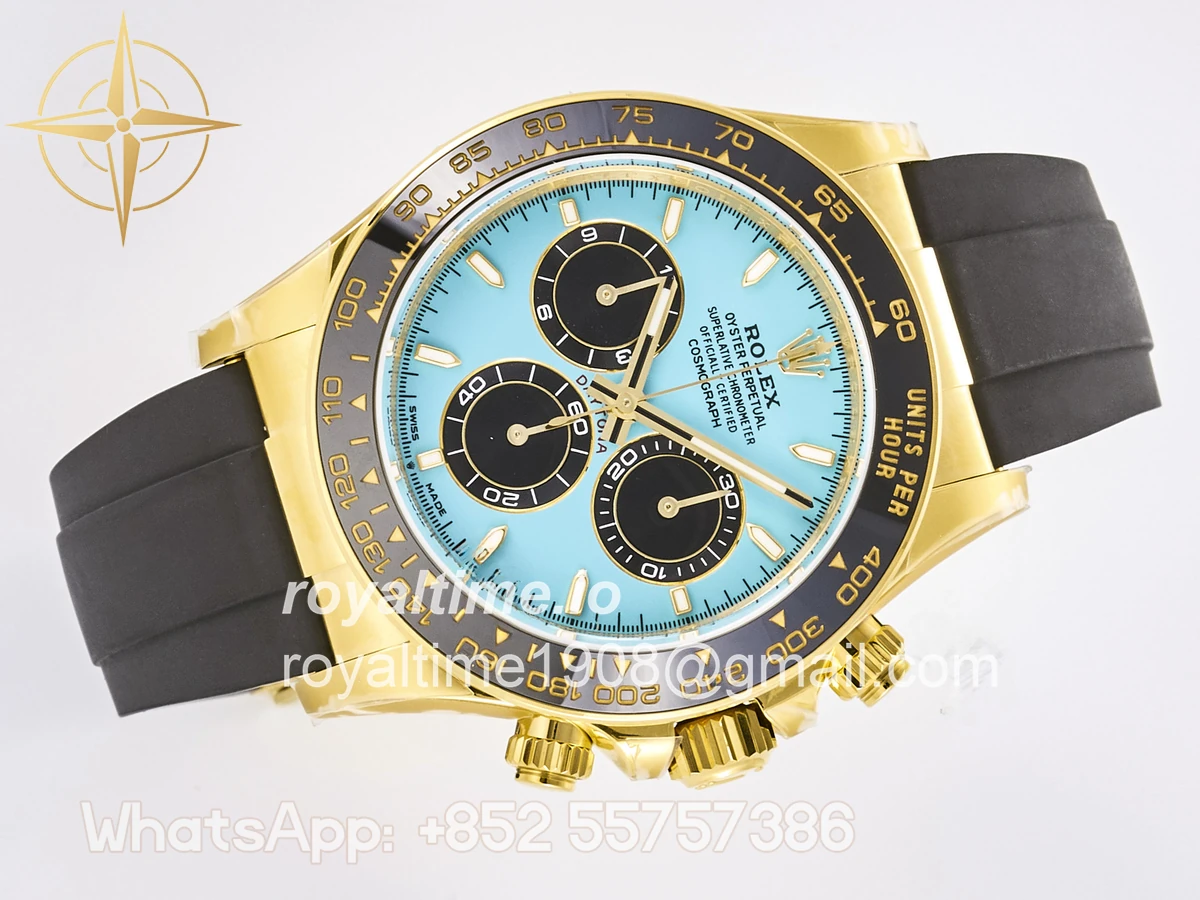 Rolex Daytona 126518 TMF Tiffany Blue Dial on Oysterflex Strap DD4131 - Image 7