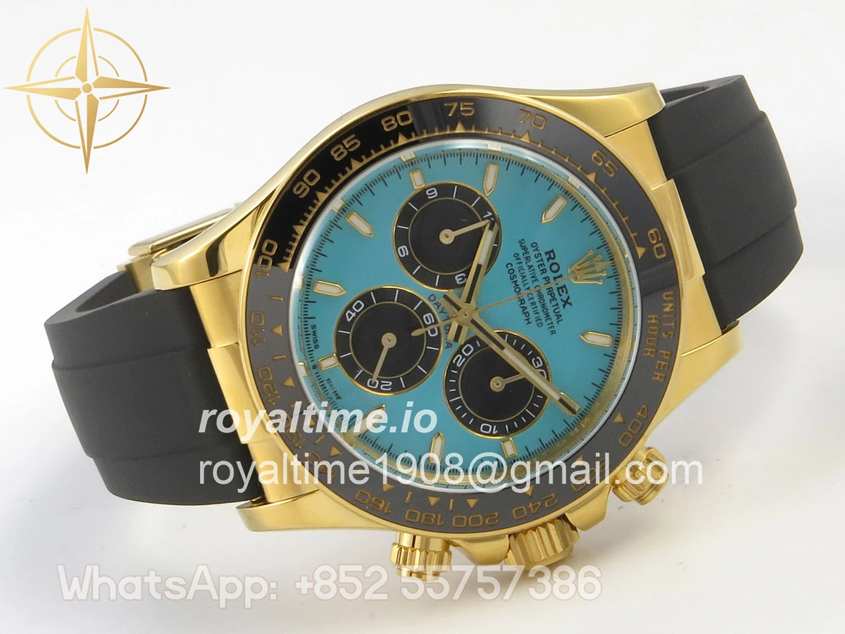 Rolex Daytona 126518 TMF Tiffany Blue Dial on Oysterflex Strap DD4131(162g) - Image 7