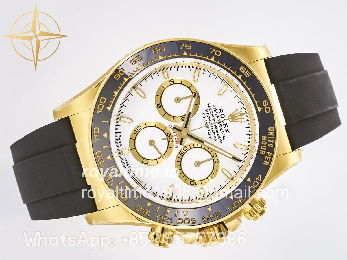 Rolex Daytona 126518 TMF White Dial on Oysterflex Strap DD4131 - Image 7