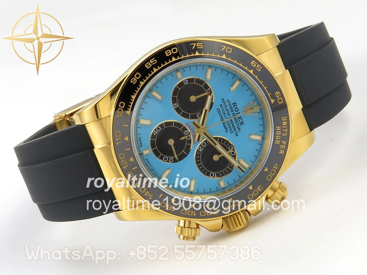 Rolex Daytona 126518 UFO Tiffany Turquoise Blue Dial on Oysterflex Strap UF4131 - Image 7