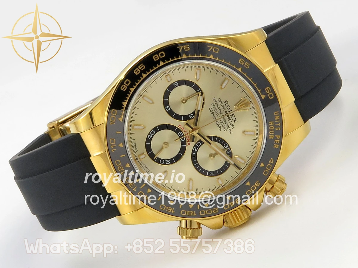 Rolex Daytona 126518 UFO YG Stick Dial on Oysterflex Strap UF4131 - Image 7