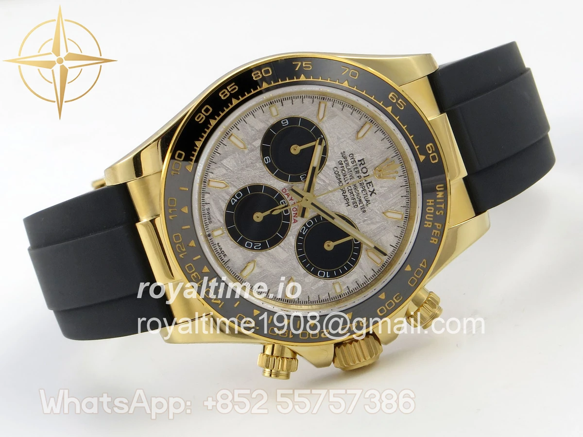 Rolex Daytona 126518 YG 3CF Meteorite Dial on Oysterflex Strap DD4131 (Gain Weight) - Image 7