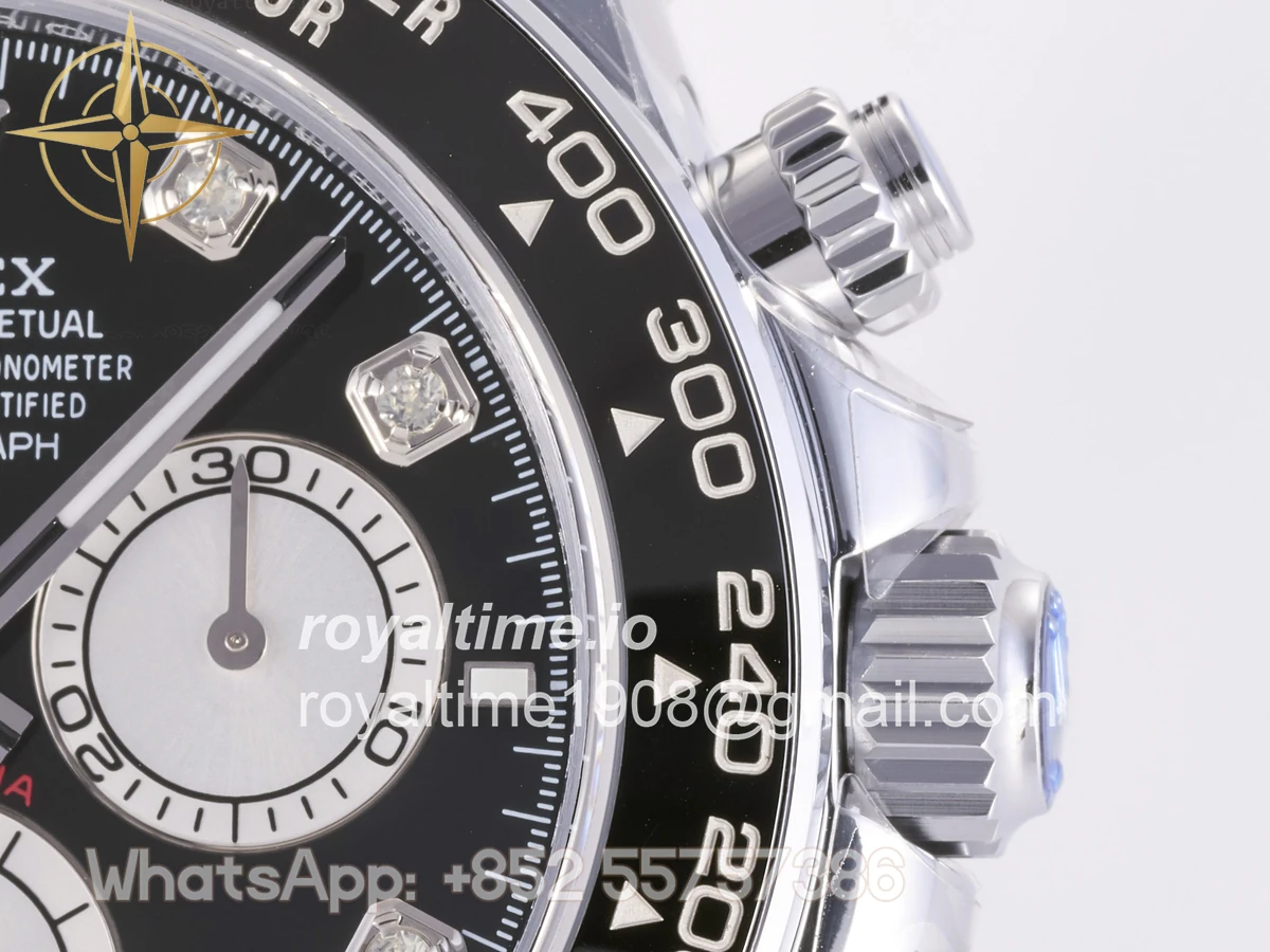 Rolex Daytona 126519 3BF Black/Silver Diamonds Dial Sticks Markers on Oysterflex Strap Weighted 160g - Image 7