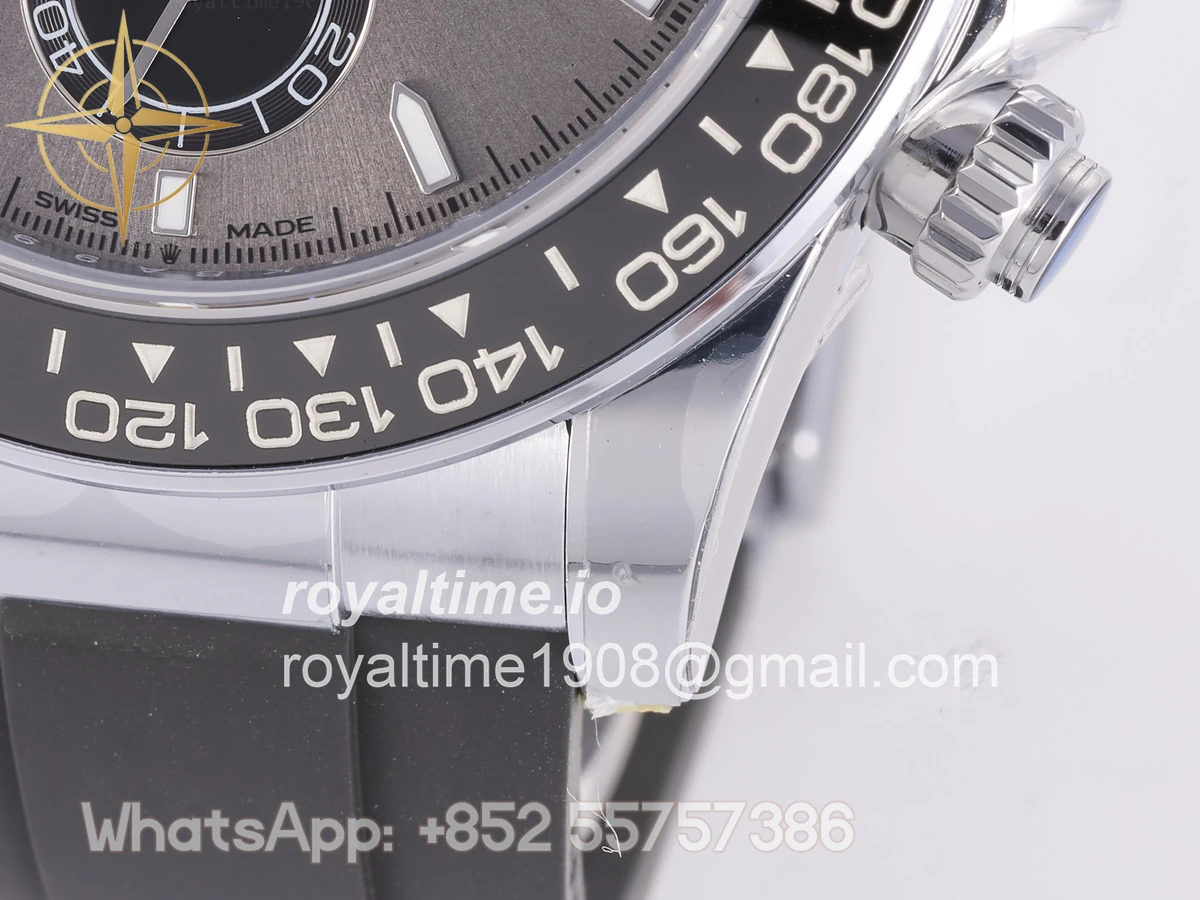 Rolex Daytona 126519 3BF Gray/Black Dial Sticks Markers on Oysterflex Strap Weighted 160g - Image 7