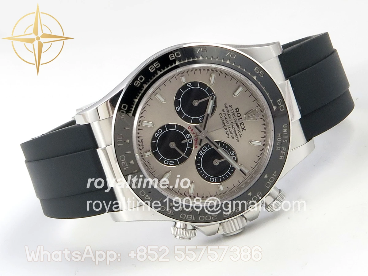 Rolex Daytona 126519 AVF Gray/Black Dial on Oysterflex Strap DD4131 (Mod) - Image 7