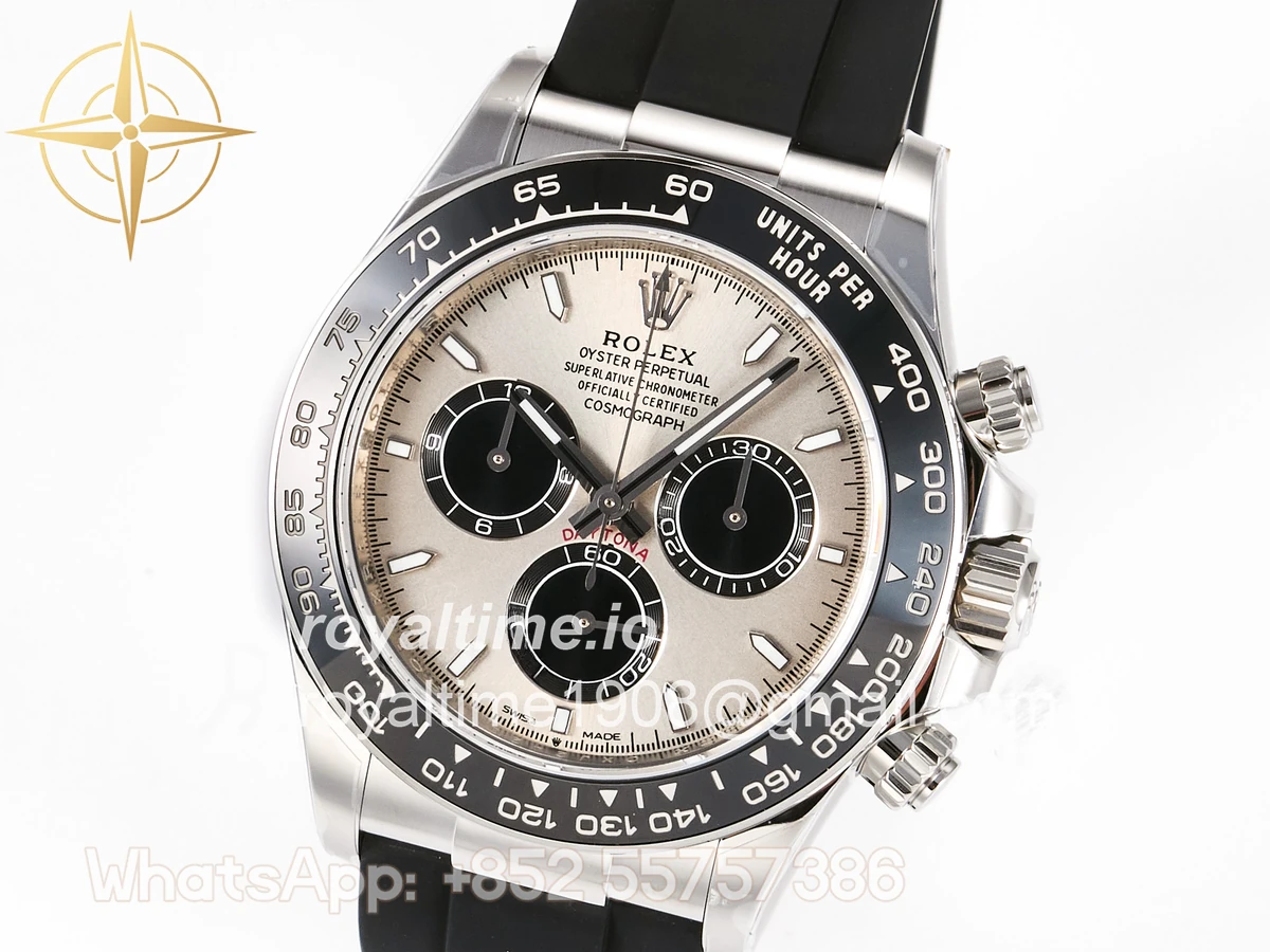 Rolex Daytona 126519 SS Clean Plus 904L Steel Gray/Black Dial on Oysterflex Strap DD4131 - Image 7
