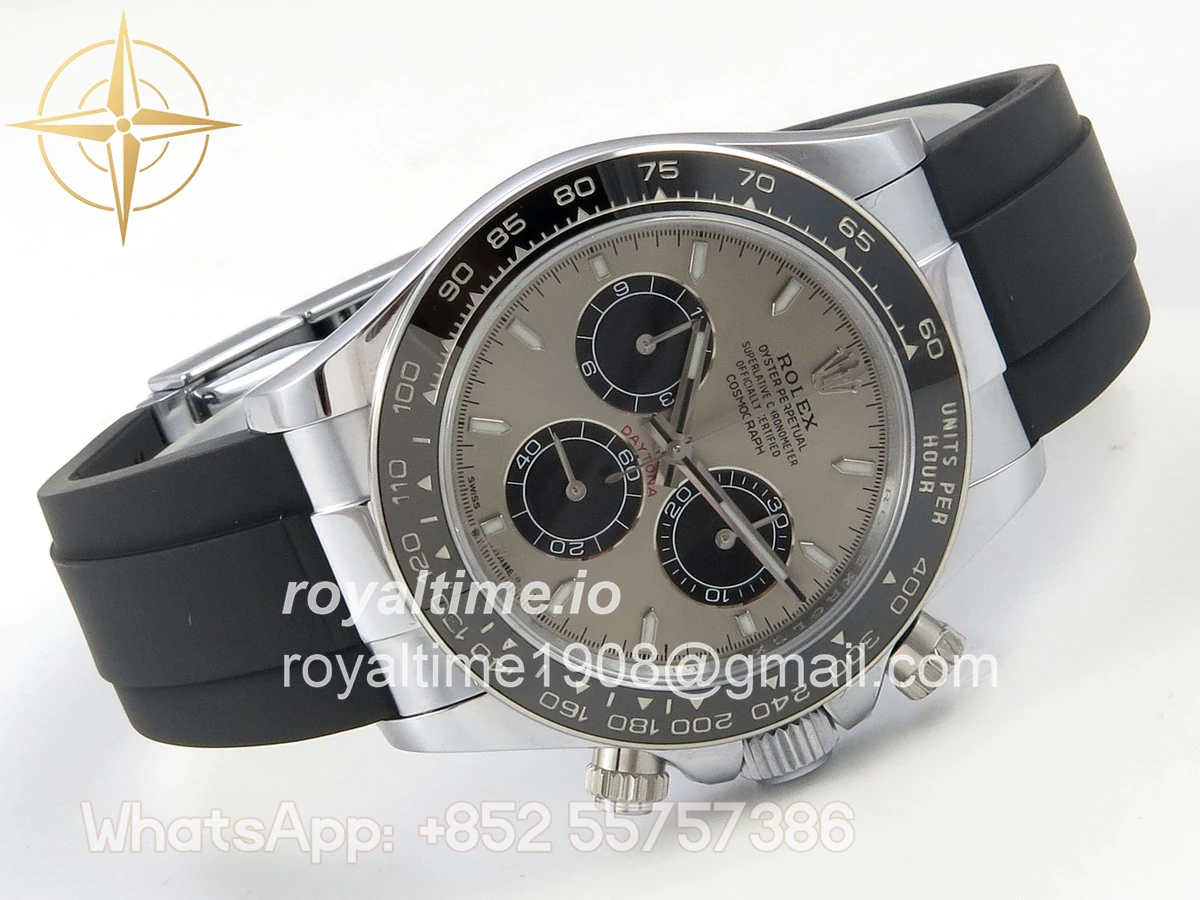 Rolex Daytona 126519 SS UFO 11:1 904L Steel Silver/Black Dial on SS Bracelet UF4131 (Free Sprung) - Image 7