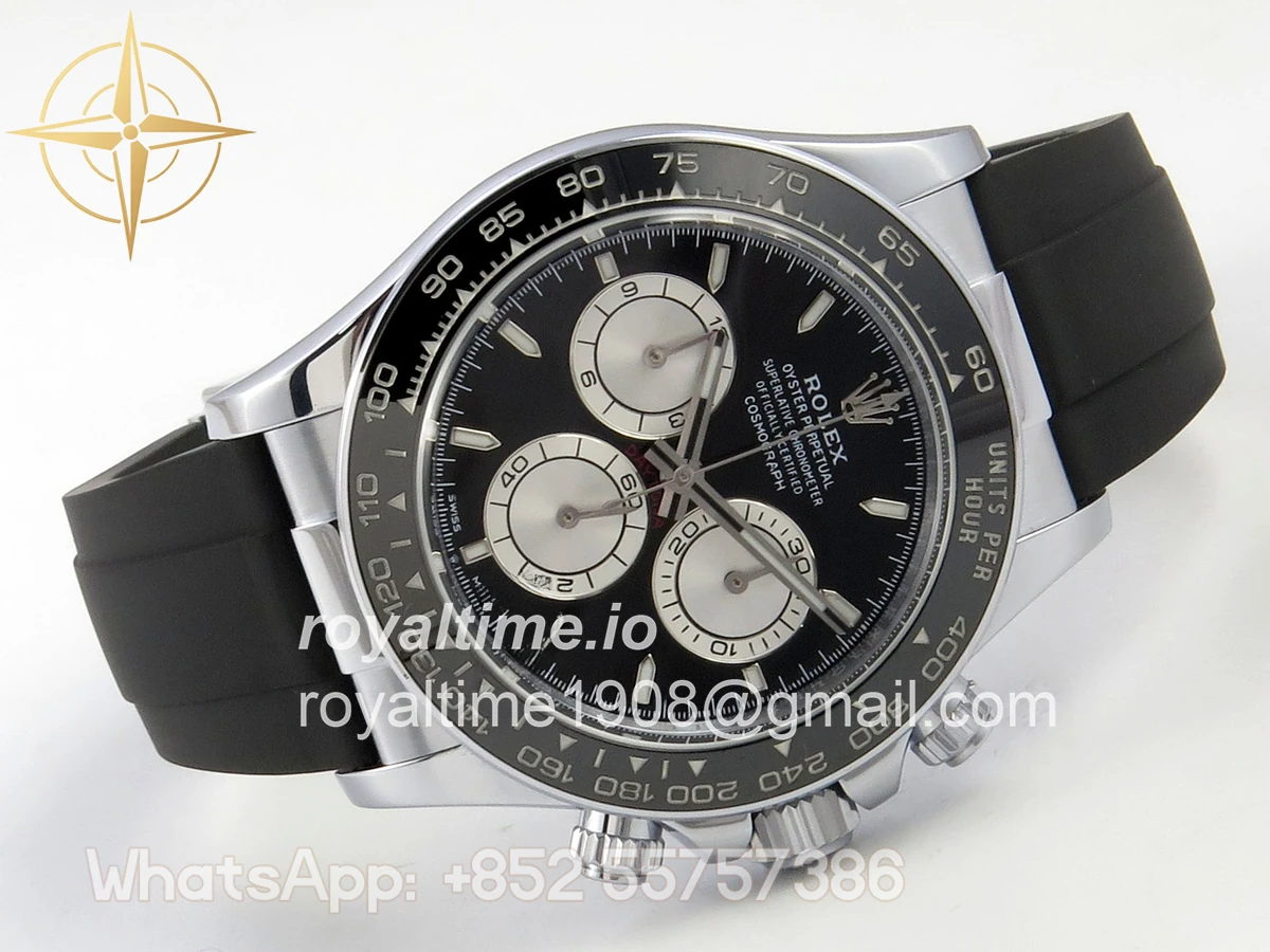 Rolex Daytona 126519 TMF Black/Silver Dial on Oysterflex Strap DD4131(162g) - Image 7
