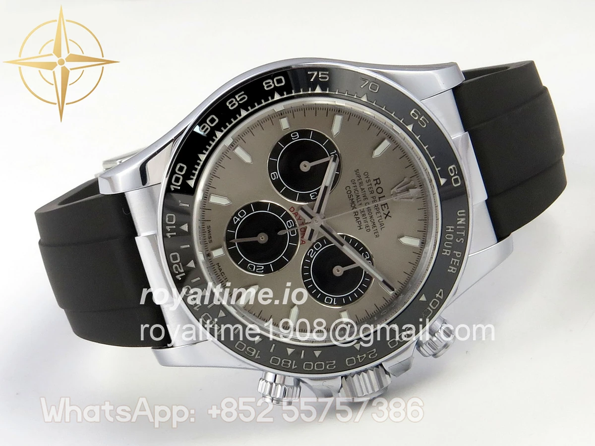 Rolex Daytona 126519 TMF Gray/Black Dial on Oysterflex Strap DD4131(162g) - Image 7