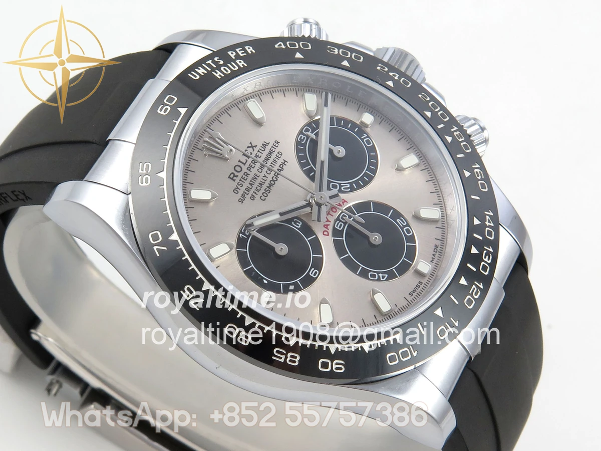 Rolex Daytona 126519 TMF Gray/Black Dial on Oysterflex Strap SH4131 (Weighted) - Image 7