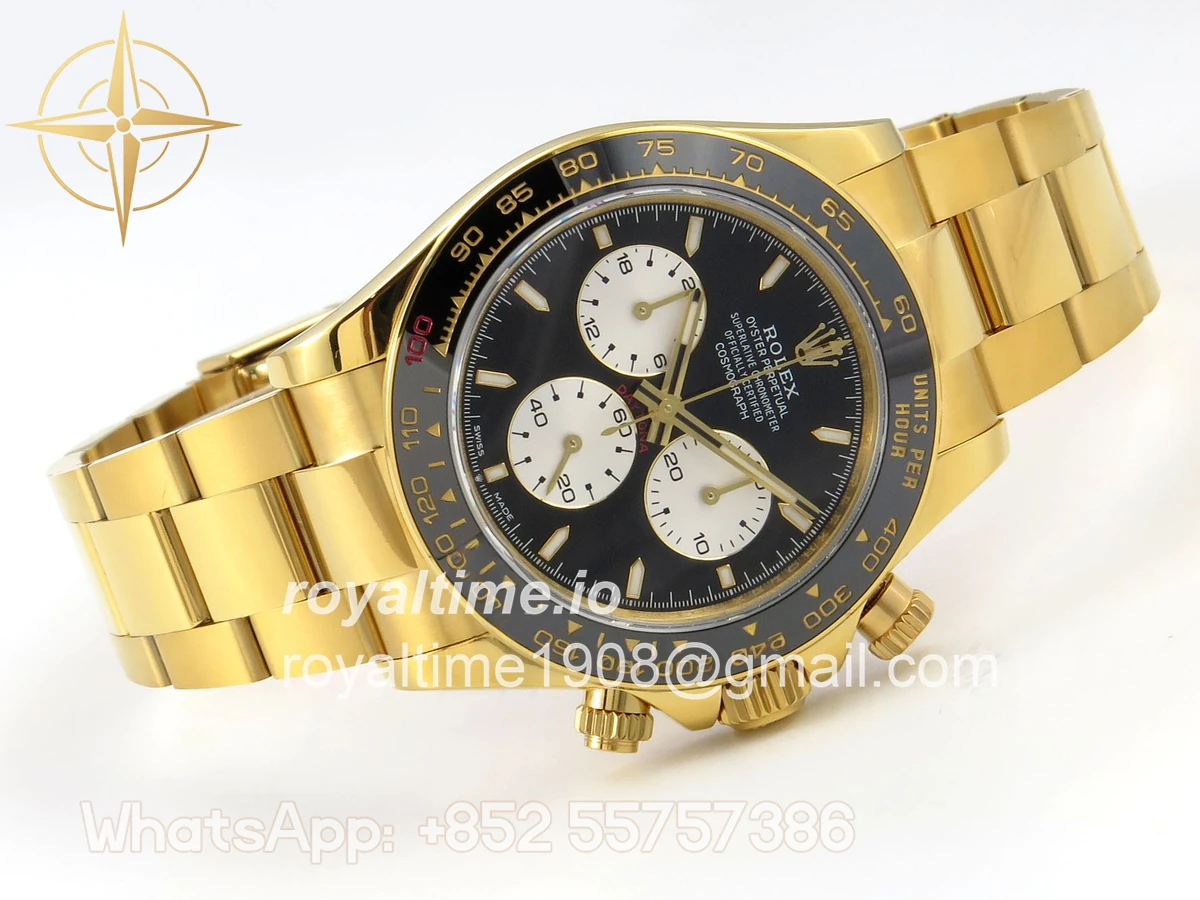 Rolex Daytona 126528 LN Le Mans QF on YG Bracelet JH4132 (Free Sprung) Weighted 175g - Image 7