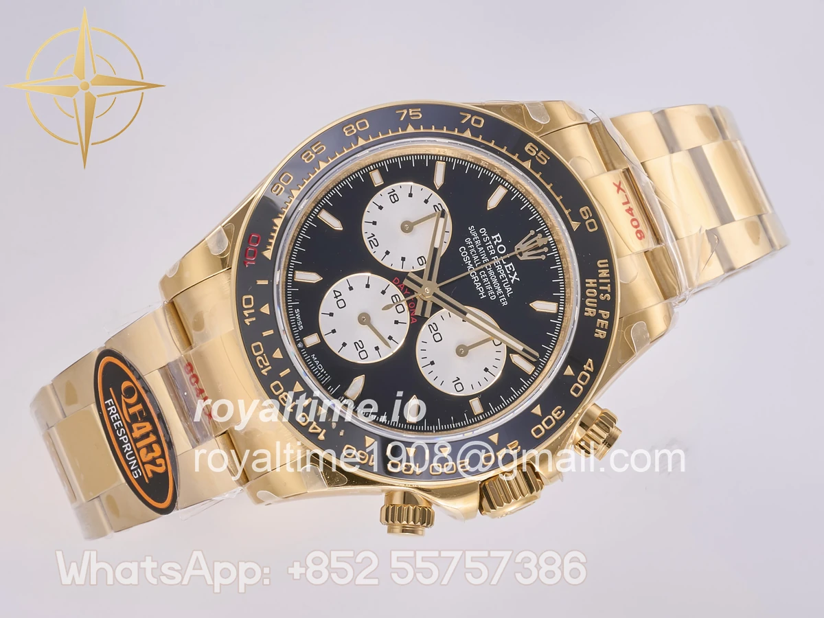Rolex Daytona 126528 LN Le Mans QF on YG Bracelet JH4132 Free Sprung (Weighted) 175g - Image 7